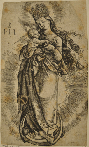 Hopfer Hieronymus - Madonna con Bambino sulla luna crescente